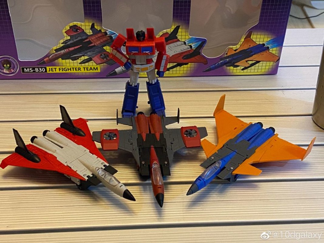 MS-Toys MS-B30 Jetfighter Team In-Hand Images Unofficial Legends